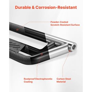 Pedane Laterali Nere da 6 Pollici per Dodge Ram 1500 Crew Cab 2019-2025 - Non Compatibili con 1500 Classic 2019-2025 - Product Image 3