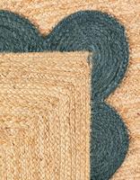 Tapis rond en jute fait main, tressé naturel, style bohème, rustique, pour salon, chambre, entrée, décoration de sol