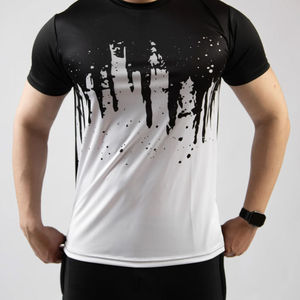 เสื้อยืดผู้ชายผ้าฝ้าย 100% พิมพ์ลายแบบซับลิเมชั่น แขนสั้น น้ำหนักเบา แห้งเร็ว ระบายอากาศดี ลายกาแล็กซี่ต้นไม้ ทรงหลวม รับผลิตแบบ OEM ODM - Product Image 6