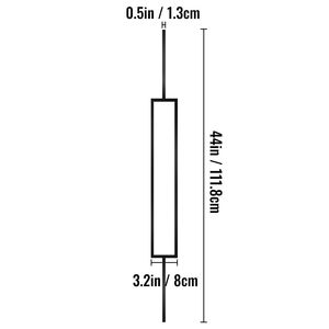 Paquete de 10 balaustres metálicos para terraza de 44 x 0.5 pulgadas, barandillas de hierro para terraza, balaustres de madera compuesta con tornillos para escaleras - Product Image 3