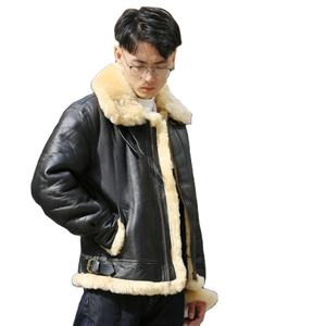 Vestes en cuir bomber d'hiver unisexes en fourrure de mouton, style cool personnalisé, meilleure qualité, nouvelle arrivée, tendance, vente chaude OEM - Product Image 2