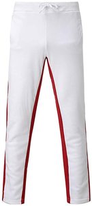 Survêtement léger et respirant en polyester 420 GSM pour homme, tenue d'hiver à capuche, logo brodé, panneau rayé noir et rouge, motif uni - Product Image 3