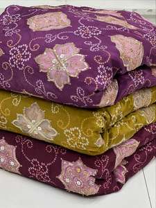 The <b>fabric</b> is widely used for dresses tops gowns women wear ethnic fashion and designer apparel collections Floral geometric abs - Product Image 4