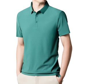 Polo de Manga Corta para Hombre, Color Sólido, Estilo Casual, Verde y Multicolor, Fabricación ODM OEM, Precio de Fábrica - Product Image 1