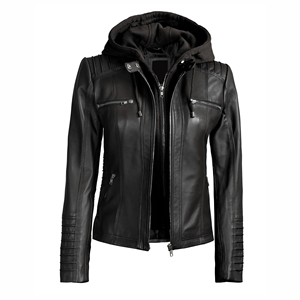 Chaqueta de Cuero para Mujer, Estilo Urbano, 2026, Personalizada, Chaqueta de Cuero Genuino para Mujer, Resistente al Viento - Product Image 4
