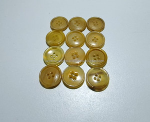 กระดุมเขาควายขัดเงา เป็นมิตรกับสิ่งแวดล้อม สำหรับเย็บเสื้อผ้า - Product Image 1