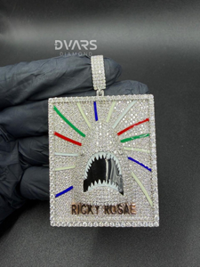 Nouvel Arrivage Grand Pendentif Requin Hip Hop Plaqué Or 18K, Style Bling Bling Iced Out, Breloque Tendance - Product Image 4