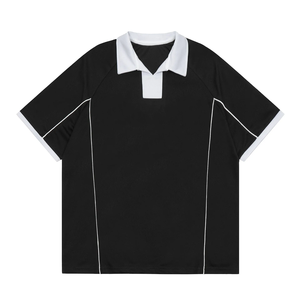 Polos Casuales Unisex Oversize Verdes de Alta Calidad Personalizables Antiarrugas con Patrón Sólido Talla XL para Hombre - Product Image 2