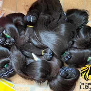 Máquina vietnamita de cabello liso Trama y cabello a granel Punta igual Color natural Proveedor de Vietnam - Product Image 4