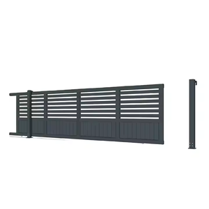 <span class=keywords><strong>Portail</strong></span> <span class=keywords><strong>Coulissant</strong></span> Automatique Électrique en Aluminium Étanche <span class=keywords><strong>pour</strong></span> Allée Extérieure, Anti-Rouille, Écologique, Revêtement Poudré, Personnalisable - Product Image 4