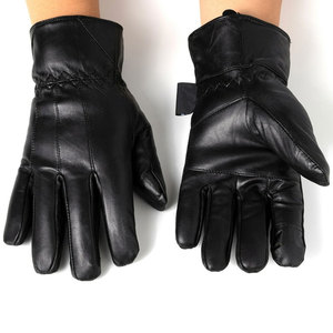 Real Leather Wrist-Length Unlined <b>Gloves</b> <b>for</b> <b>Men</b>/Women Winter Outdoor <b>Touchscreen</b> Eco-Friendly Thermal - Product Image 3