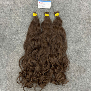 พร้อมส่ง ต่อผมเวียดนามแท้ สีน้ำตาลธรรมชาติ แบบลอนธรรมชาติ เกรดพรีเมียม คุณภาพสูง แบบต่อผมด้วยเครื่องจักร ปริมาณมาก - Product Image 2