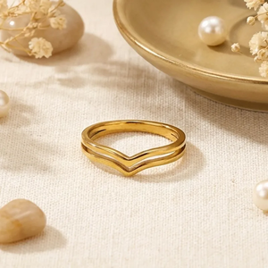 Luxury Geometric Stainless Steel <b>Ring</b> for Women 304 Waterproof Non Tarnish Fashion Jewelry Trendy <b>Statement</b> <b>Rings</b> Wholesale - Product Image 4