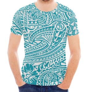 High Visibility Reflective Eco-Friendly Lightweight <b>100</b>% <b>Polyester</b> Short Sleeve Custom Hawaiian Polynesian Aloha Safety T-<b>Shirts</b> - Product Image 3