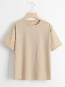 <b>Top</b> Ranking Plain Heavy Cotton 250 280 320g Tshirt Men Custom Print logo <b>Mock</b> <b>Neck</b> Blank t Shirt Oversize Men's T-shirt for Men - Product Image 2