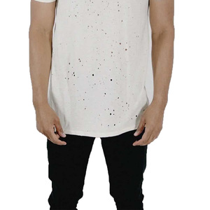 เสื้อยืดผู้ชายสไตล์วินเทจ ผ้าฝ้ายฟอกสี พิมพ์ลายซีดจาง เนื้อผ้านุ่ม ระบายอากาศดี สวมใส่สบายๆ สไตล์สตรีทแวร์ เหมาะกับหน้าร้อน และกำลังลดราคา - Product Image 4