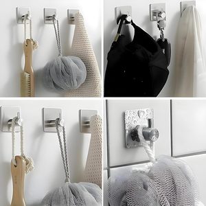 <b>Heavy</b> <b>Duty</b> Waterproof Stainless Steel Adhesive Hooks for Wall and Door-Bathroom Towel and Clothes Hanging - Product Image 5