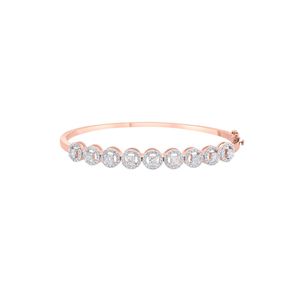 Exclusiva Pulsera de Diamantes Chapada en Oro Brillante con Corte Brillante de 1.37 Ct y Engaste de Garra para Regalo de Boda o Fiesta para Mujer - Product Image 4