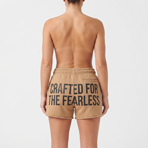 Shorts de survêtement pour femme en molleton polyester French Terry 220 g/m², taille haute à cordon de serrage, imprimé, respirant, séchage rapide, écologique - Product Image 2