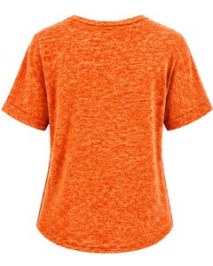 Camiseta Casual Personalizada con Cuello en V para Mujer, Manga Corta, Mezcla de Algodón, Suave y Ligera, con Bolsillo, para Uso Diario en Verano - Product Image 2