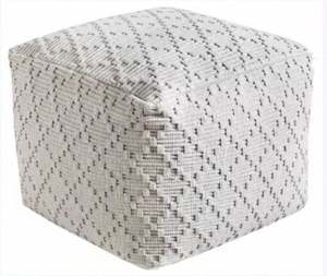 Pouf décoratif mural mobile en tissu coton et bambou, motif feuillage minimaliste, rembourré de balles en PU, fait main, pour chambre et salon - Product Image 5