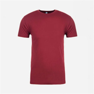 T-shirts vierges en jersey côtelé doux bordeaux pour la vente en gros – T-shirts premium Next Level pour hommes - Product Image 6