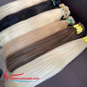 Extensions de Cheveux Remy Vietnamiens Thanh de Qualité Supérieure, Lisses Naturels, en Vrac, Double Trame Faite à la Machine, Toutes Couleurs, Teintables, 20-85g, Prêtes à l'emploi - Product Image 5