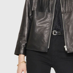 Chaqueta de Cuero Premium Hecha a Mano para Mujer, Diseño Sólido, Color Personalizado, Chaquetas de Cuero de Alta Calidad - Product Image 4