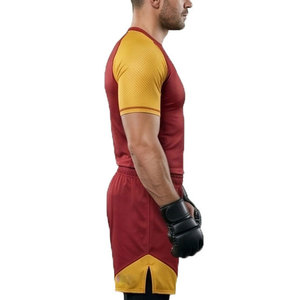 Ensemble d'arts martiaux mixtes sans kimono pour hommes, respirant, séchage rapide, Spandex/Polyester, vêtements d'entraînement souples, design personnalisé - Product Image 2