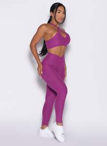 women yoga <b>set</b> seamless high waist leggings sports bra breathable stretch fitness workout gym wear activewear - Product Image 5