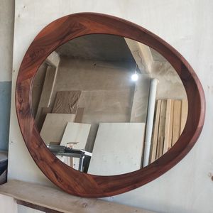 Solid Wood Wall <b>Mirror</b> Handmade Artisan Home Decoration - Product Image 2