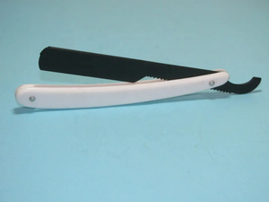 Rasoirs professionnels turcs en acier inoxydable, vente en gros, logo personnalisé, rasoir de barbier à lame unique remplaçable, plastique - Product Image 2