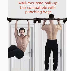 Wall Mounted Dip Stand Steel Multi Grip Exercise <b>Bar</b> Anti Slip Home Gym Equipment - Product Image 5