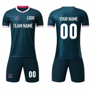 Camiseta de Fútbol de Manga Corta, Secado Rápido, Transpirable, Personalizable, Unisex, para Adultos, Uniforme Oficial de Equipo, Venta al Por Mayor, OEM - Product Image 3