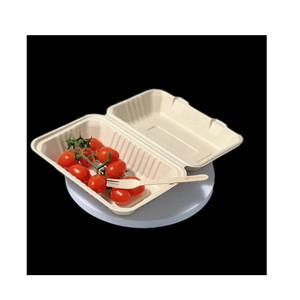Contenedor de Alimentos Desechable Sostenible con Múltiples Compartimentos para Entrega de Comidas, Servicio de Catering y Comida para Llevar - Product Image 1