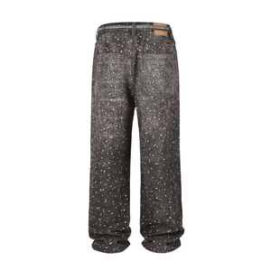 Washed Baggy Jeans Oversized Relaxed Fit Soft <b>Denim</b> <b>Material</b> Streetwear Inspired Fashion Apparel Baggy Jeans - Product Image 2