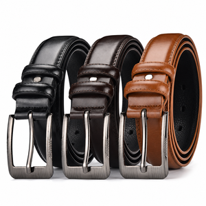 Cinturón Casual de Cuero Vacuno para Hombre con Orificios, 3.3cm de Ancho, Fábrica LQbelt, Logotipo Personalizado, Cuero de 138 Granos - Product Image 2