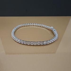 <b>solid</b> 10k <b>gold</b> tennis bracelet white yellow <b>gold</b> lab grown diamond tennis chain different sizes fine jewelry gift - Product Image 1
