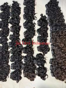 ผมอินเดียแบบดิบ ไม่ผ่านการแปรรูป ผมหยิกแบบเบบี้อินเดีย / ผมมนุษย์แบบหยิกพม่า / มัดผมเต็มช่อแบบอินเดียหยิกแบบเบบี้บันซี่เคอร์ลี่ - Product Image 5