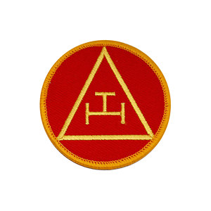 Écusson brodé thermocollant Triple Tau de l'Arche Royale Maçonnique, tailles 2 ou 3 pouces, pour vestes, insignes ou chapeaux - Product Image 1