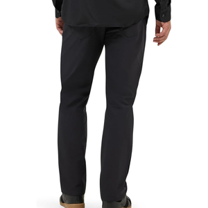 Pantalones Casuales de Pierna Recta para Hombre, Cintura Media, Negros, de Poliéster Oxford, Antiarrugas, Cierre de Cremallera, Ligeros, para Verano - Product Image 2