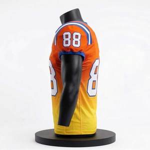 Camisetas de fútbol americano personalizadas sublimadas de alta calidad, transpirables, con logotipo personalizado, 100% poliéster - Product Image 2