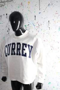 CURREY ASH GREY <b>Mock</b> <b>Neck</b> Sweatshirt 100% BLUE Applique Embroidery wide <b>neck</b> Sweatshirt Finer Threads - Product Image 3