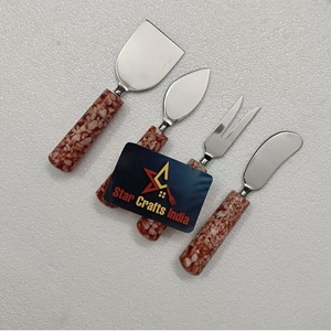 ชุดมีดชีสคุณภาพพรีเมียมรุ่นใหม่ โปรโมชั่นพิเศษ  วัสดุสแตนเลส ด้ามจับเรซิ่น อุปกรณ์ครัว - Product Image 1