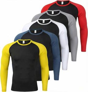 mens quick dry compression <b>tshirt</b> gym fitness athletic workout stretch training tee supplier - Product Image 2