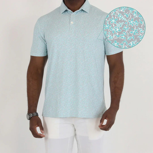 Polo de golf uni de luxe de haute qualité pour homme en polyester, noir, avec logo personnalisé et faible MOQ - Product Image 1
