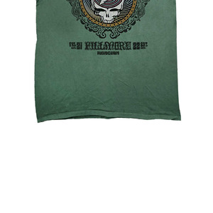 T-shirt Vert Grateful Dead Fillmore pour Homme, Manches Courtes, Col Rond, Style Décontracté, Couleur Unie, 100% Coton Écologique, Coupe Oversize - Product Image 5