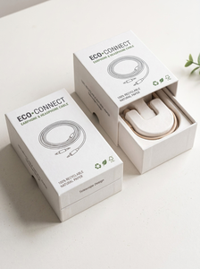 Caja de Papel Reciclable, Caja de Regalo Plegable con Impresión Personalizada para Auriculares y Electrónica de Consumo - Product Image 3