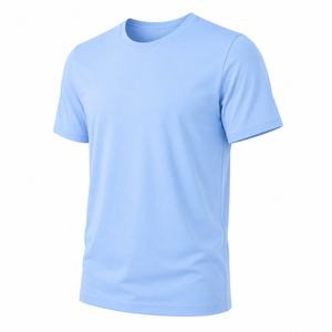 เสื้อยืดผู้ชายขายส่ง แขนสั้น สีพื้น คอกลม คุณภาพสูง เนื้อผ้านุ่ม ระบายอากาศได้ดี ผ้าฝ้าย สวมใส่สบาย ทรงปกติ น้ำหนัก 220 กรัม - Product Image 5