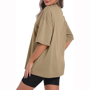 T-shirts en fibre de bambou pour femmes, personnalisables avec logo, vente en gros, respirants, doux, décontractés, été, OEM, fournisseur de chemises à manches courtes pour femmes - Product Image 6